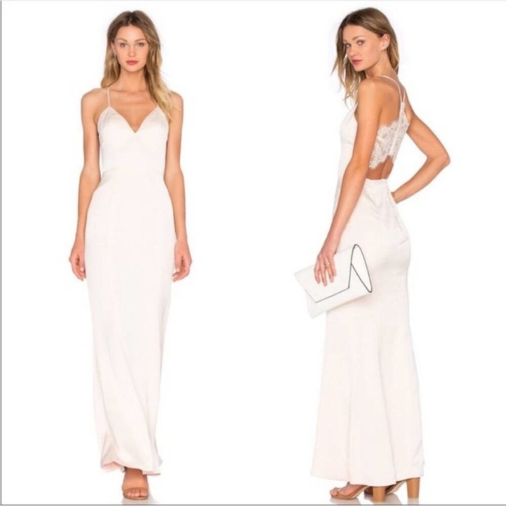 Lovers + Friends The Paris Lace Silky Fairy Romantic Ethereal Slip Dress 4 NWT